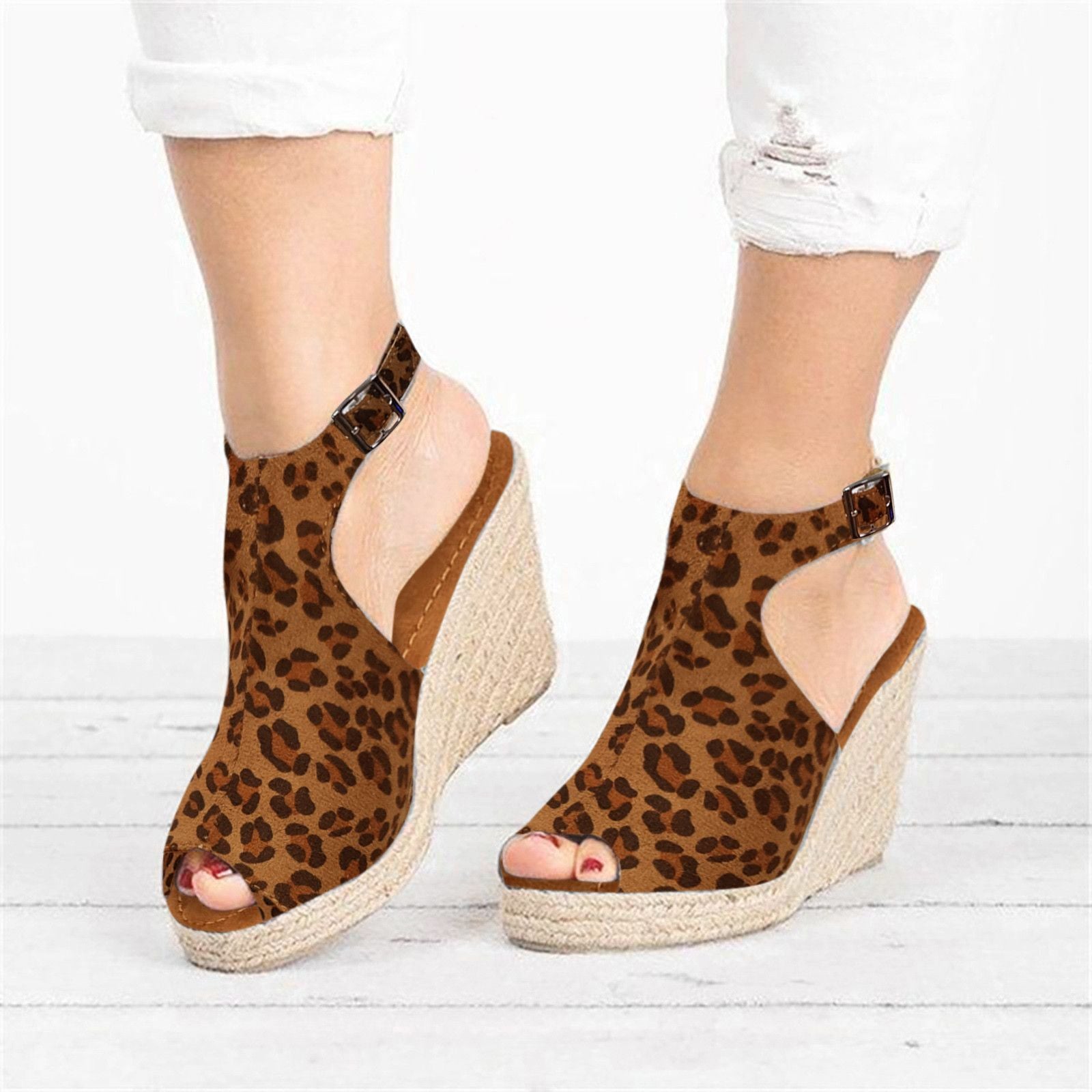 Ladies Summer Fish Mouth Casual Sandals-ABOXUN