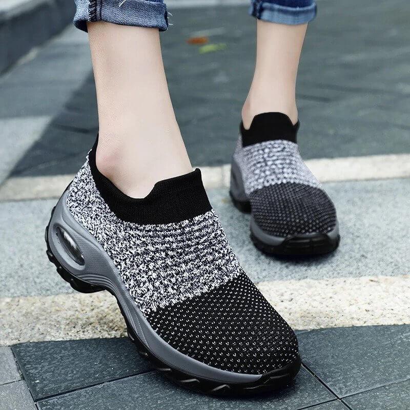 sneakers orthopedic tennis shoes for women Slip On Shoes-ABOXUN