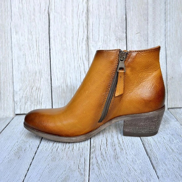 Women Casual Retro Cowboy Ankle Boots-ABOXUN
