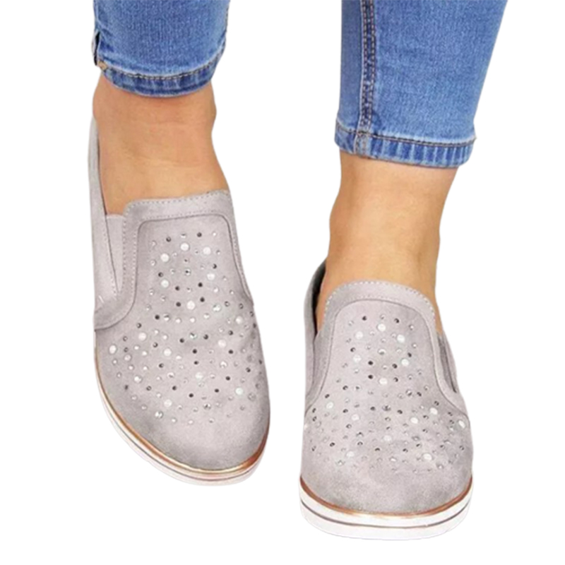 2022 Women Breathable Slip-on Flat Shoes-ABOXUN