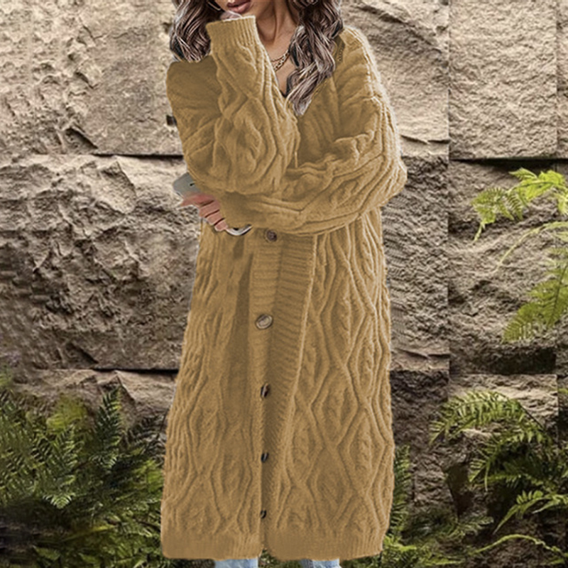 Vintage Crew Neck Argyle Jacquard Sweater-ABOXUN