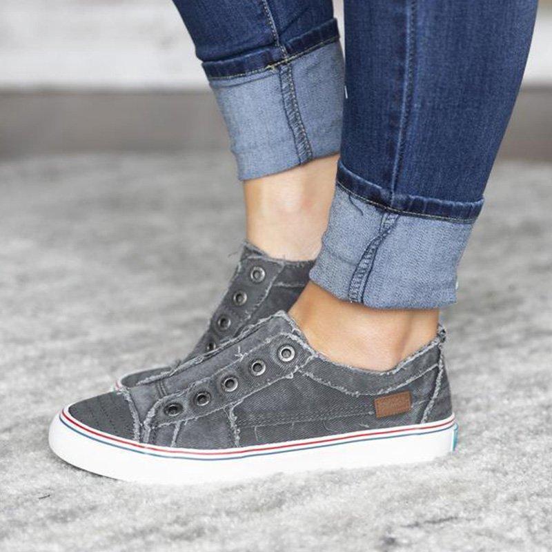 Women's Black Sneakers Jester Red Play Sneakers-ABOXUN