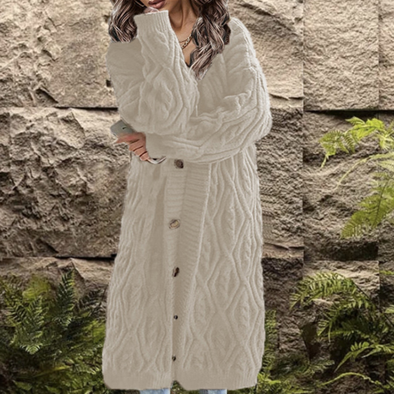 Vintage Crew Neck Argyle Jacquard Sweater-ABOXUN