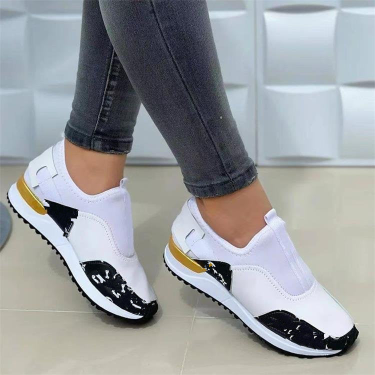 Fashion round toe slip-on casual women's shoes-ABOXUN