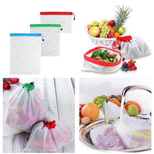 Reusable Produce Bags (12 PIECES SET)-ABOXUN