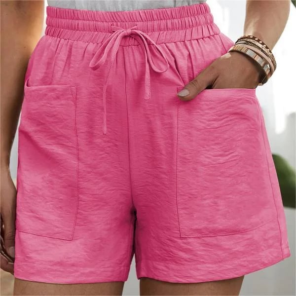🔥Summer Hot Sale - 49% OFF🔥Solid Two Pockets Loose Casual Short Pants