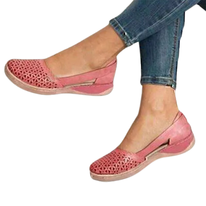 Women Wedges Orthopedic Hollow Out Vintage Sandals-ABOXUN