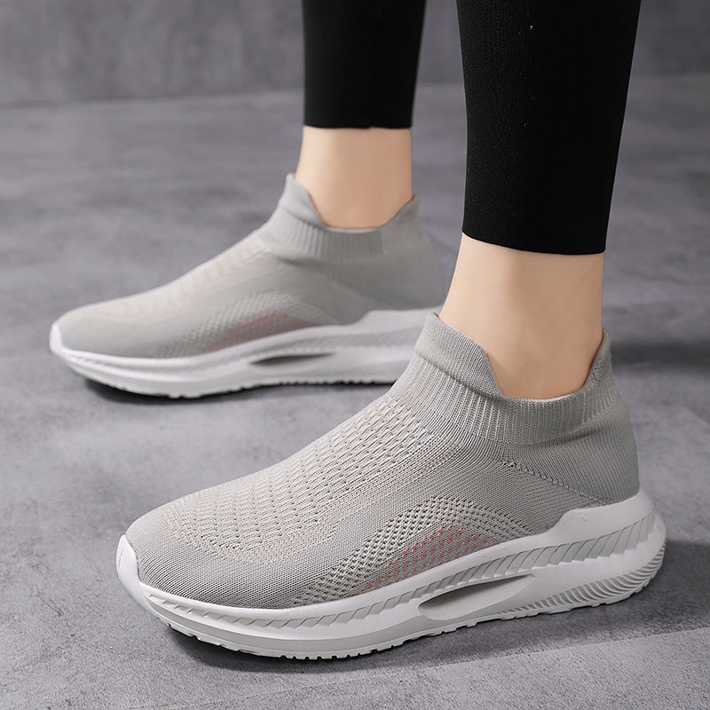 Women's Flyknit Breathable Non-Slip Casual Sneakers-ABOXUN