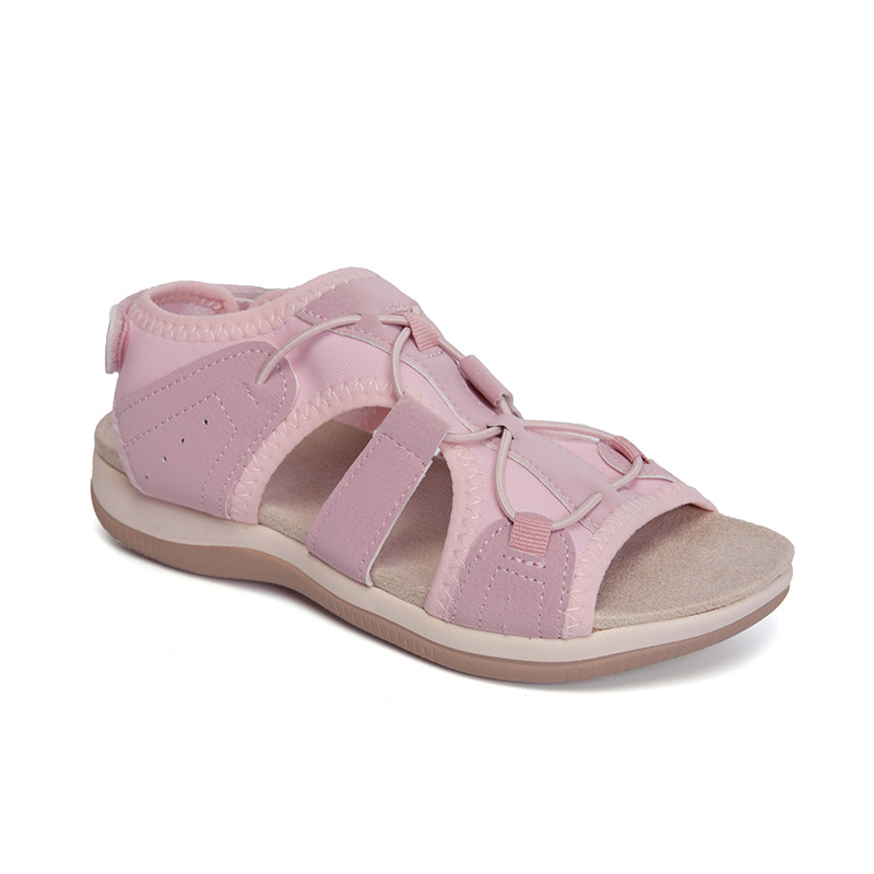 Ladies Round Toe Velcro Vintage Beach Sandals-ABOXUN