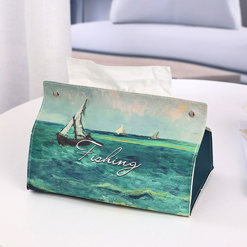 (🎄CHRISTMAS SALE NOW-48% OFF)Oil Painting Tissue Box(BUY 5 FREE SHIPPING TODAY!)-ABOXUN