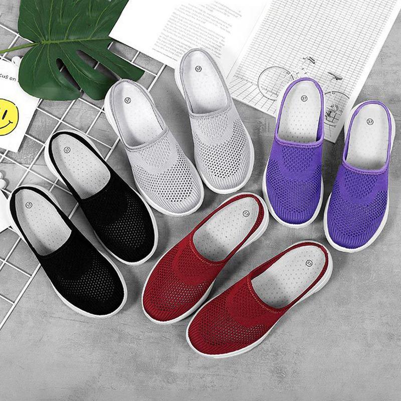 Women'S Flat-Bottom Non-Slip Slippers Baotou Slippers-ABOXUN