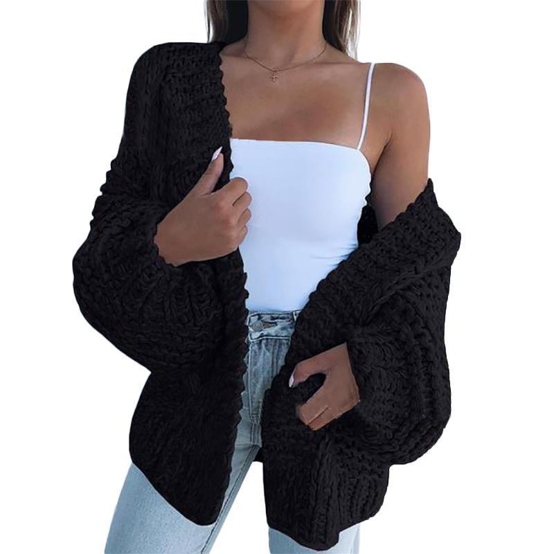 Casual Cardigan Warm Mohair Sweater Cardigan-ABOXUN