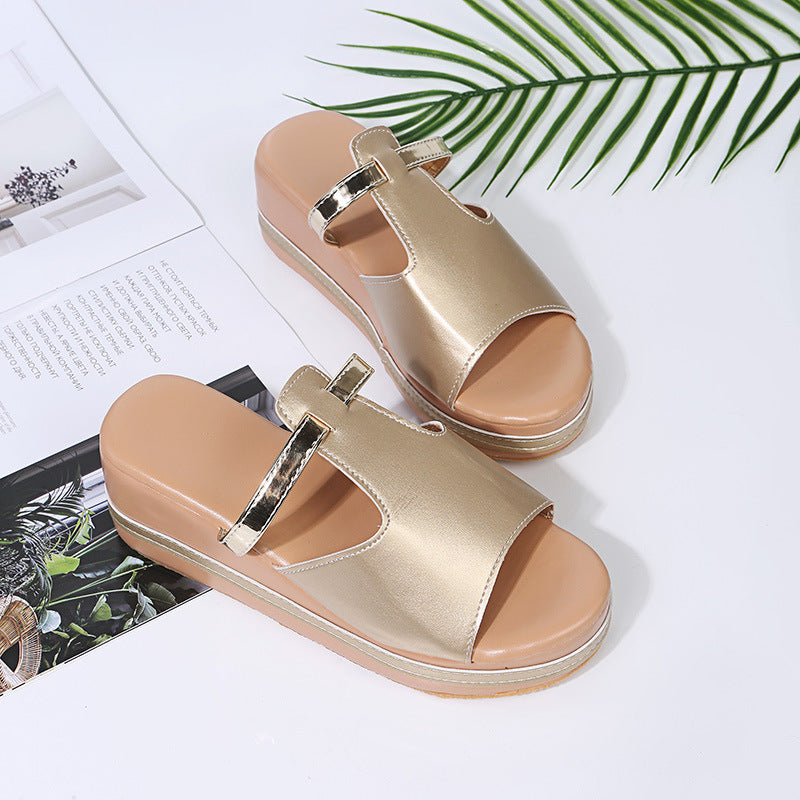 women's summer casual high bottom slippers-ABOXUN