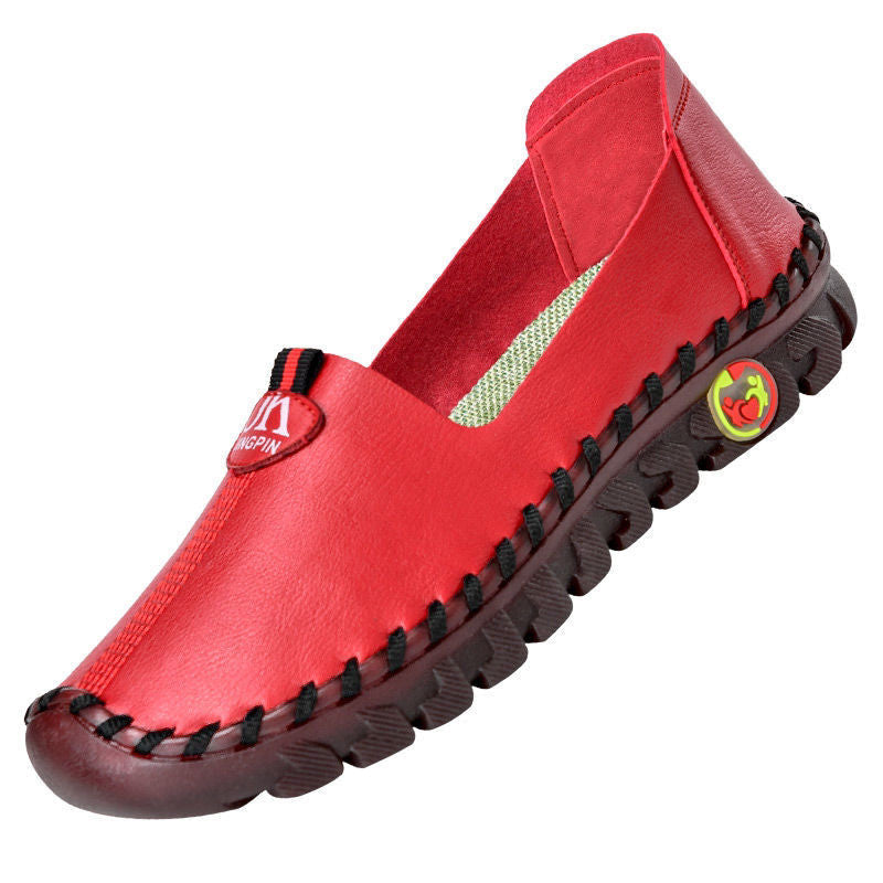 Vanccy  Slip Ons Woman Flats Comfy Nurse Wide Fit  Loafers-ABOXUN