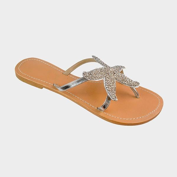Women Starfish Beach Flat Sandals-ABOXUN