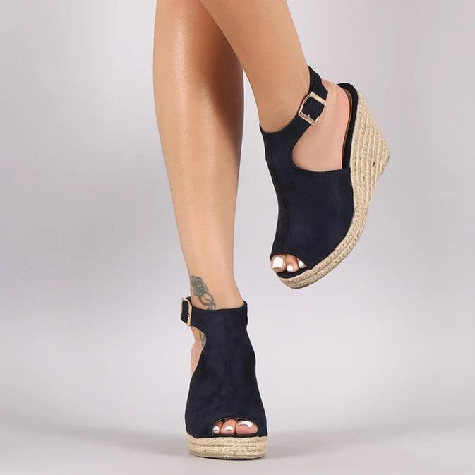 Ladies Summer Fish Mouth Casual Sandals-ABOXUN