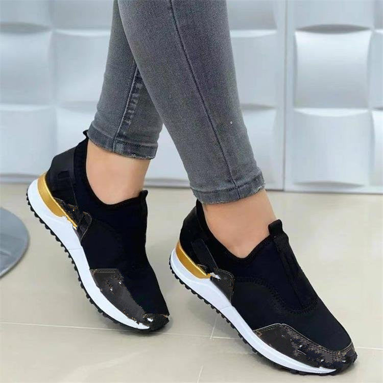 Fashion round toe slip-on casual women's shoes-ABOXUN
