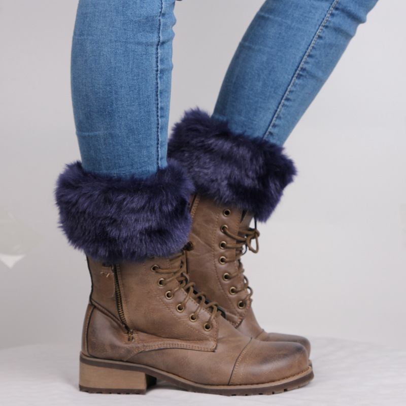Casual Solid Color Furry Socks-ABOXUN
