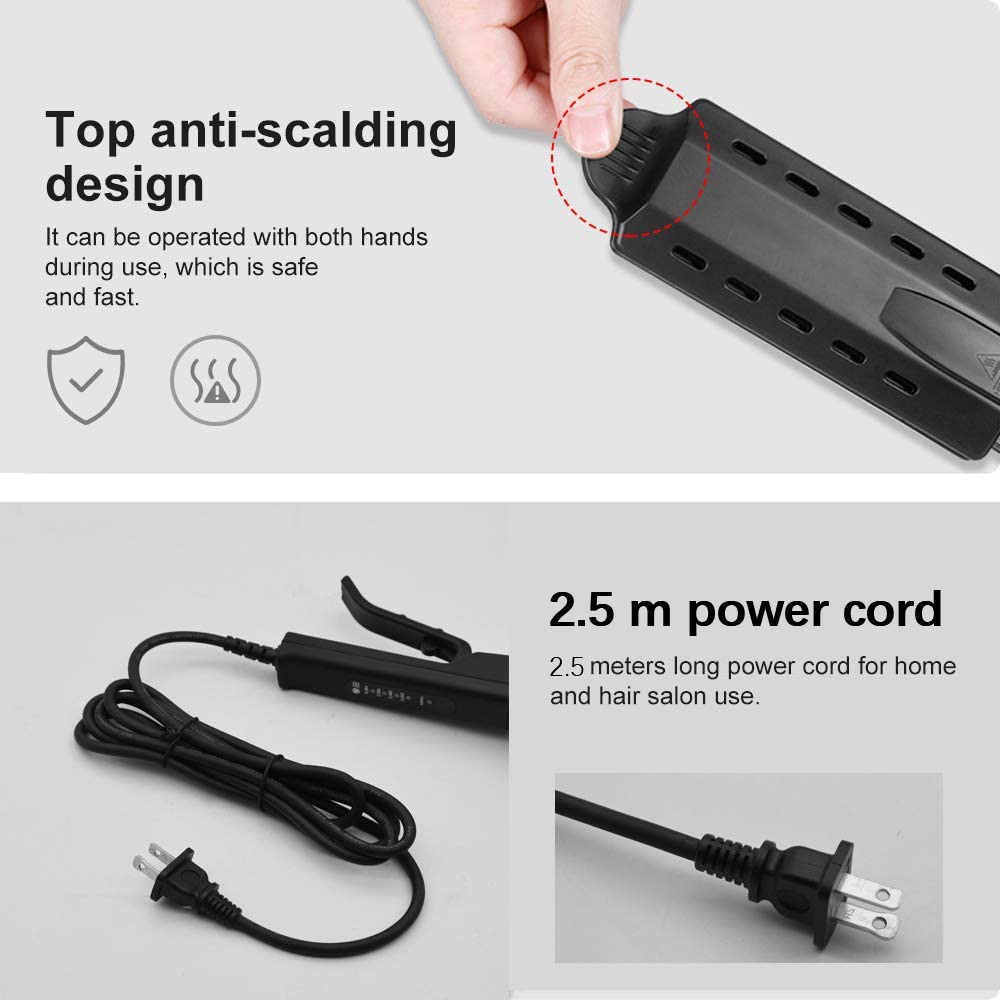 New Ceramic Tourmaline Ionic Flat Iron Hair Straightener-ABOXUN