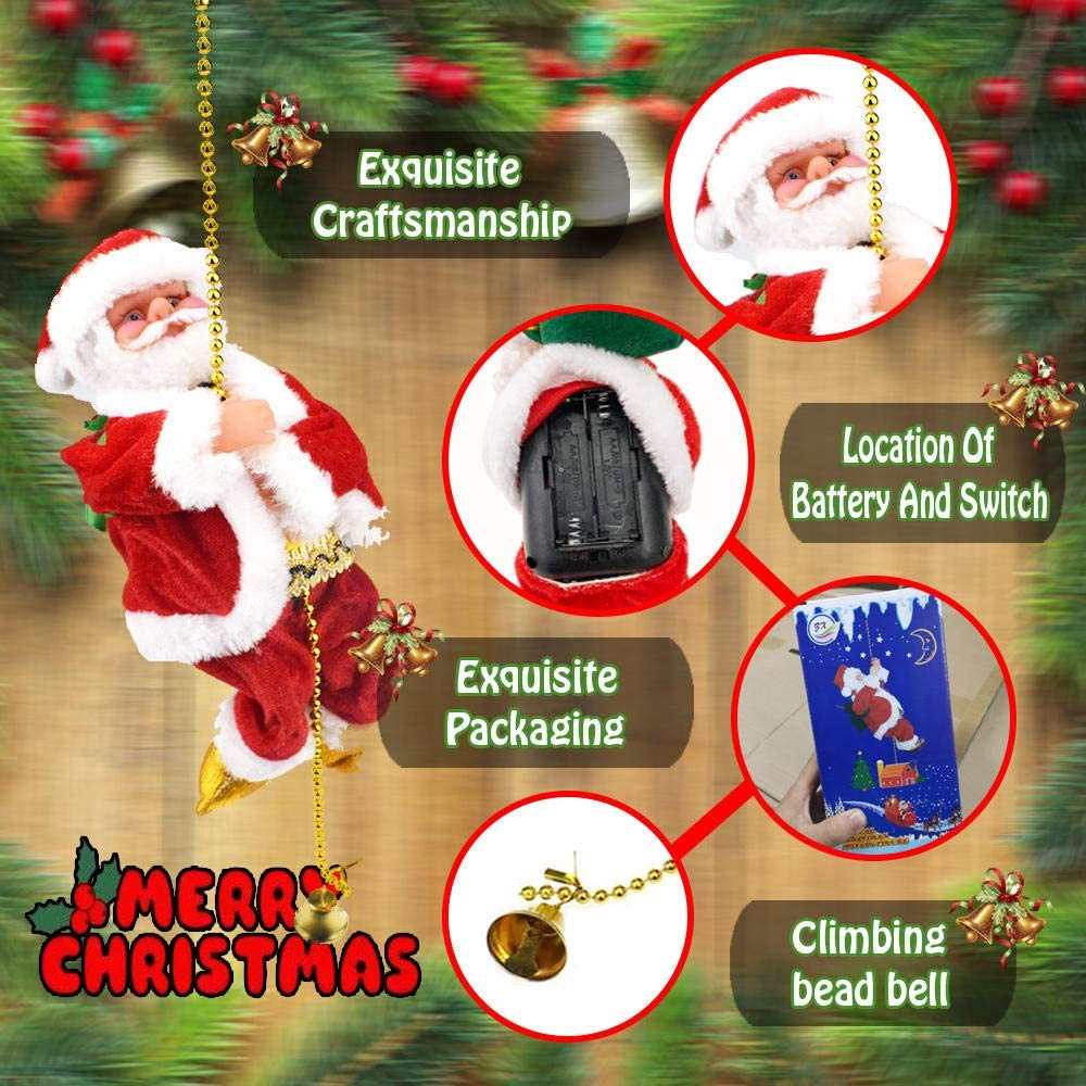 Early Christmas Sale!! Electric Climbing Santa-Buy 3 Free Shipping-ABOXUN