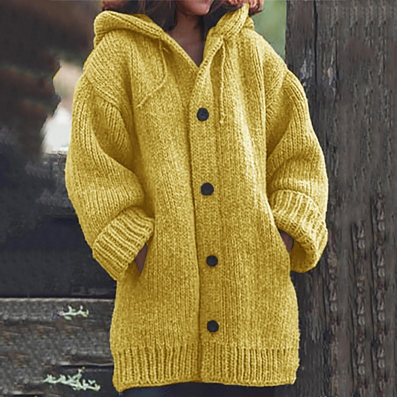 Casual Hooded Sweater Coat-ABOXUN