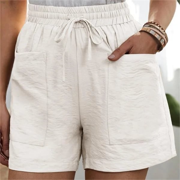 🔥Summer Hot Sale - 49% OFF🔥Solid Two Pockets Loose Casual Short Pants
