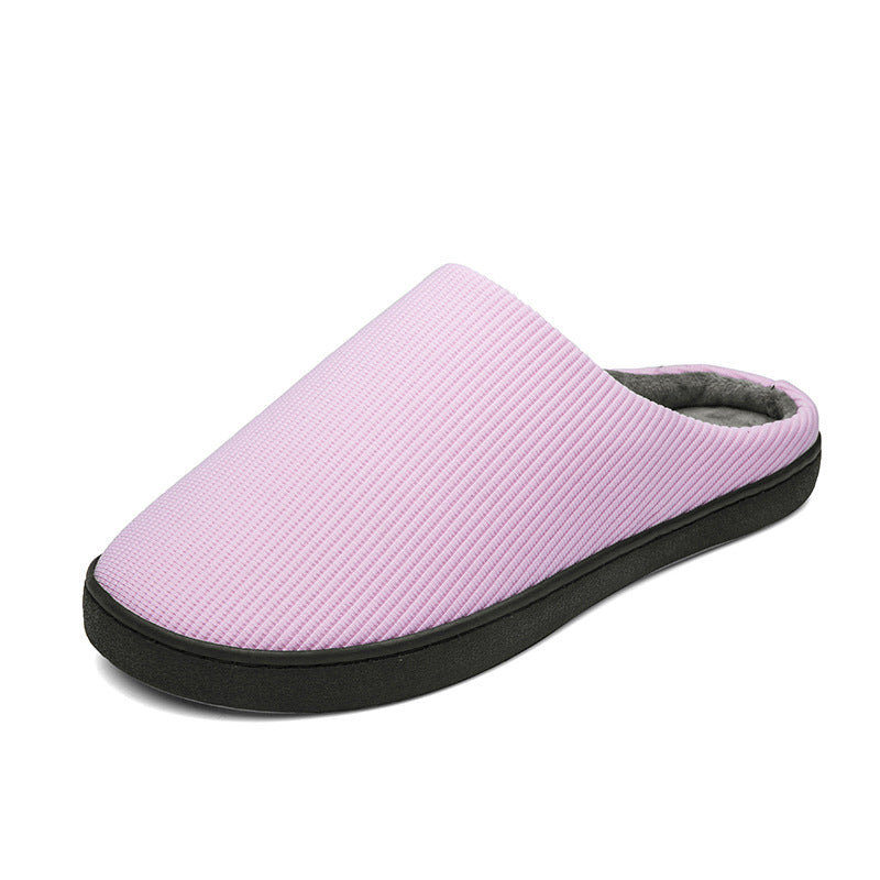 Autumn and winter cold-proof non-slip warm thick-soled home cotton slippers—Unisex-ABOXUN