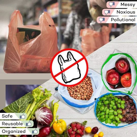 Reusable Produce Bags (12 PIECES SET)-ABOXUN