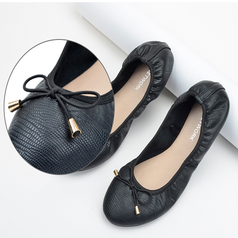 Women's Pointed-Toe Ballet Flat-ABOXUN