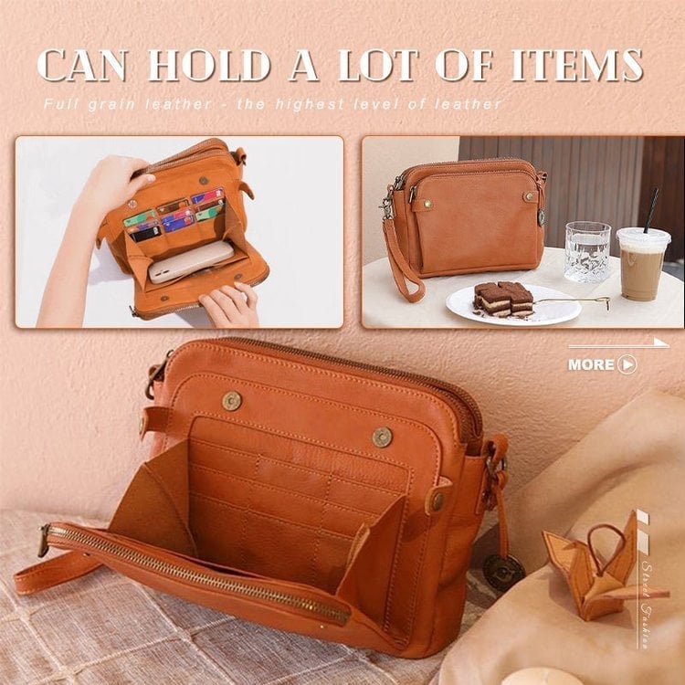 🔥Hot Sale 46% OFF-Crossbody Leather Shoulder Bags and Clutches