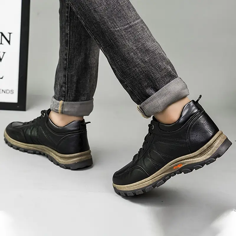 MEN'S LEATHER HAND STITCHING ARCH SUPPORT & NON-SLIP BREATHABLE SHOES