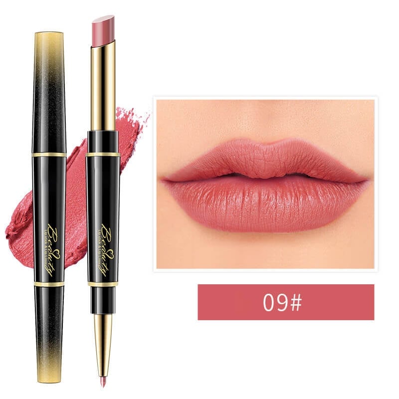 🔥 BIG SALE🔥🔥Double ended lipstick Automatic Lip Liner Matte Waterproof Non-fading Non-stick Lipstick