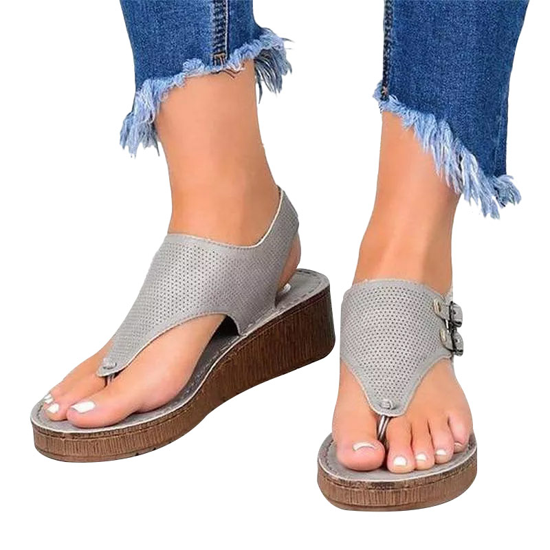 Women's Sandals Buckle Strap Premium Orthopedic Sandals-ABOXUN