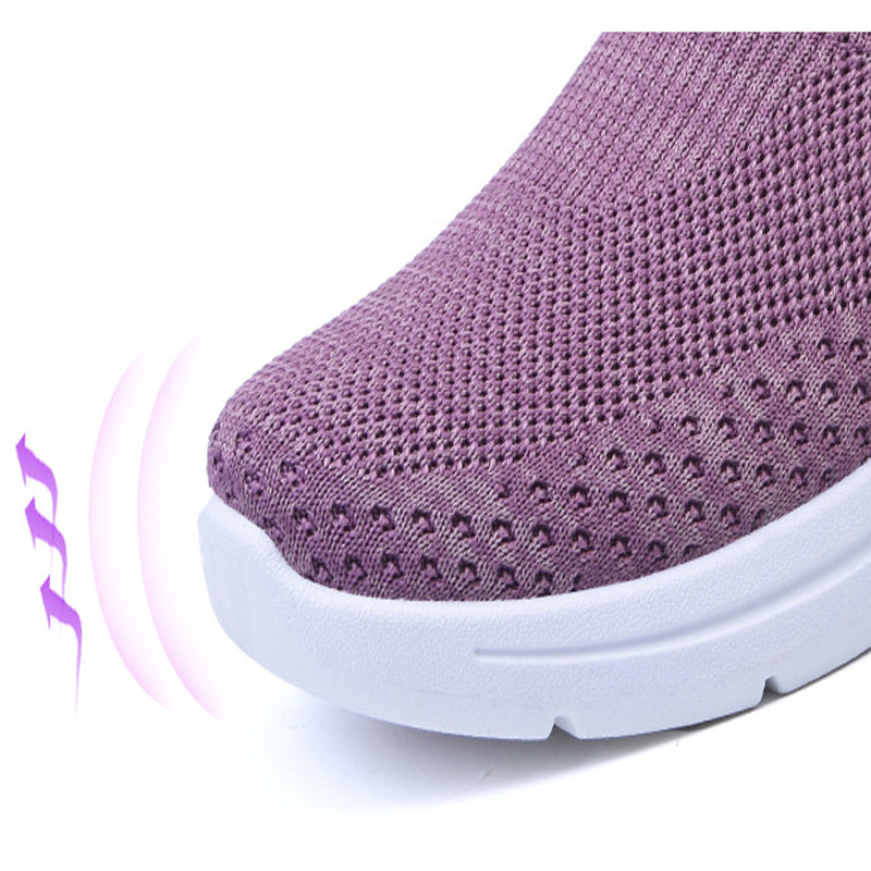 Summer Breathable Mesh Slip-On Flat Sneakers-ABOXUN