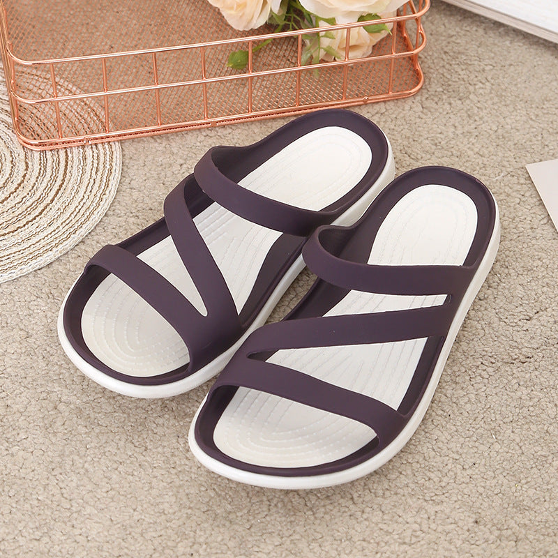 Summer new flat casual slippers-ABOXUN