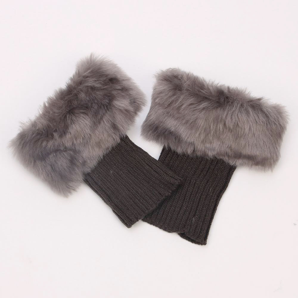 Casual Solid Color Furry Socks-ABOXUN