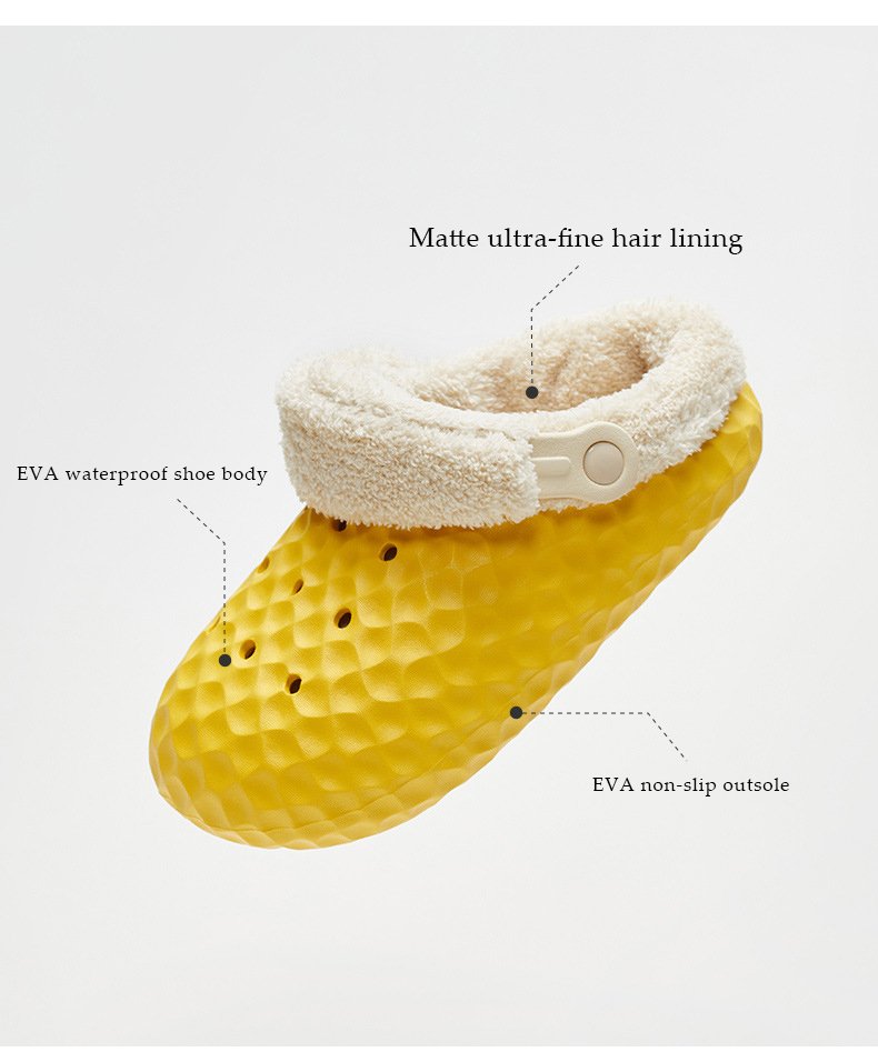 Removable Outer Wear Non-slip Waterproof Cotton Slippers-ABOXUN