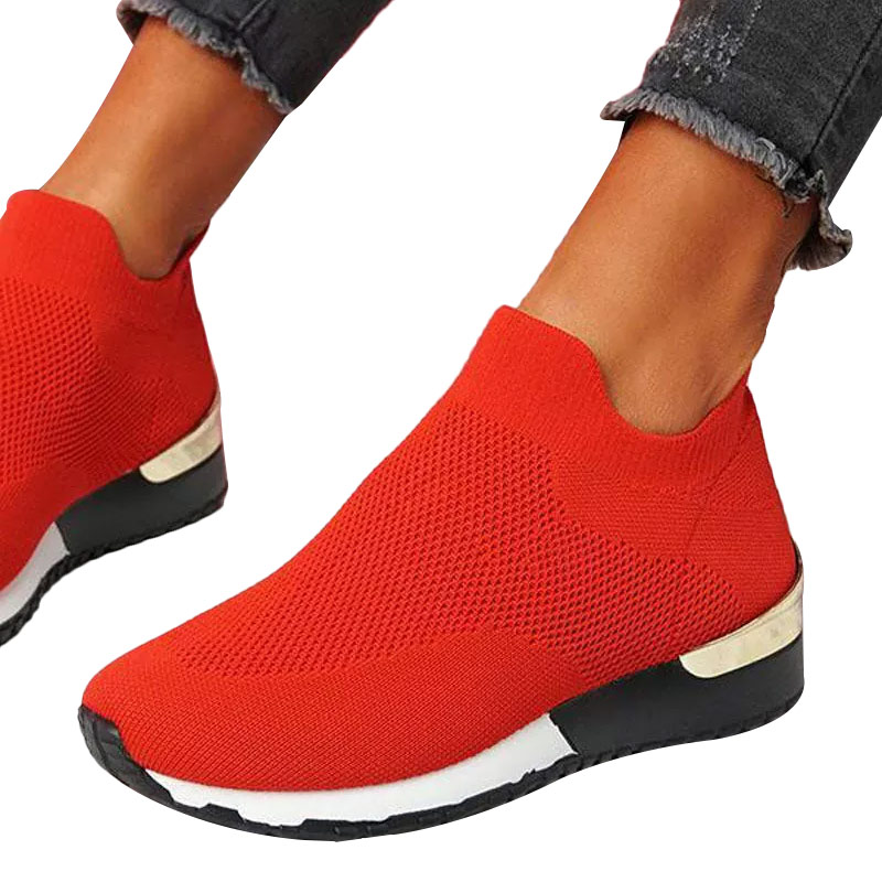 Elastic Slip-on Flat Shoes-ABOXUN