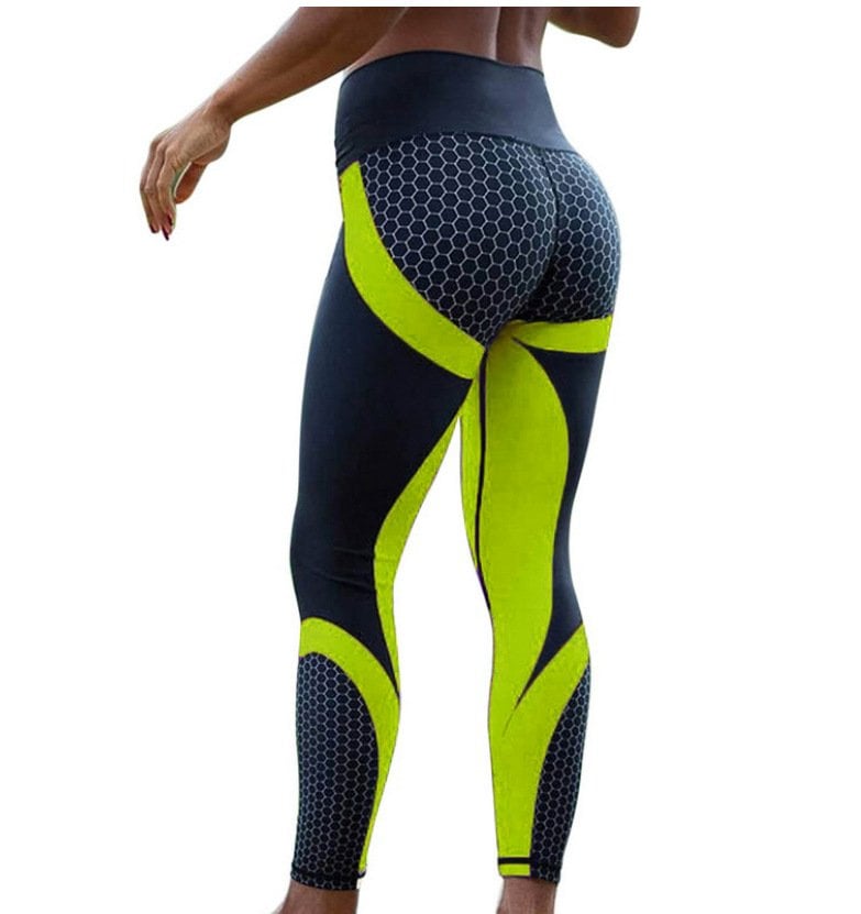 [Buy 2 Free Shipping]🍑Colorblock Butt Lifting High Waist Sports Leggi