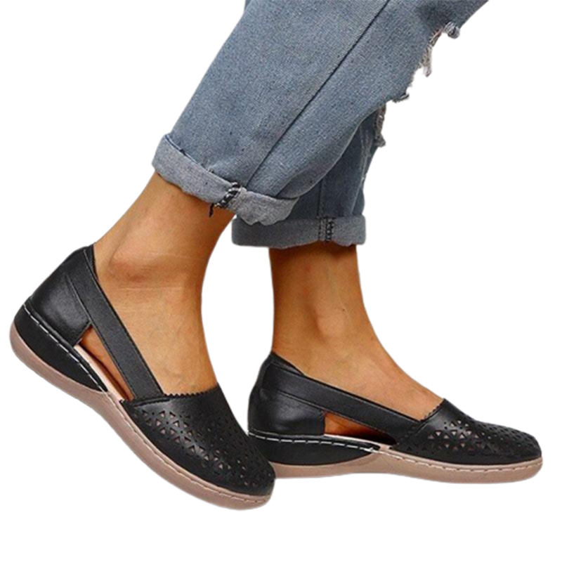 Women Wedges Orthopedic Hollow Out Vintage Sandals-ABOXUN