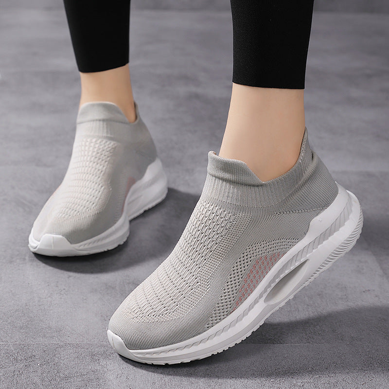 Women's Flyknit Breathable Non-Slip Casual Sneakers-ABOXUN