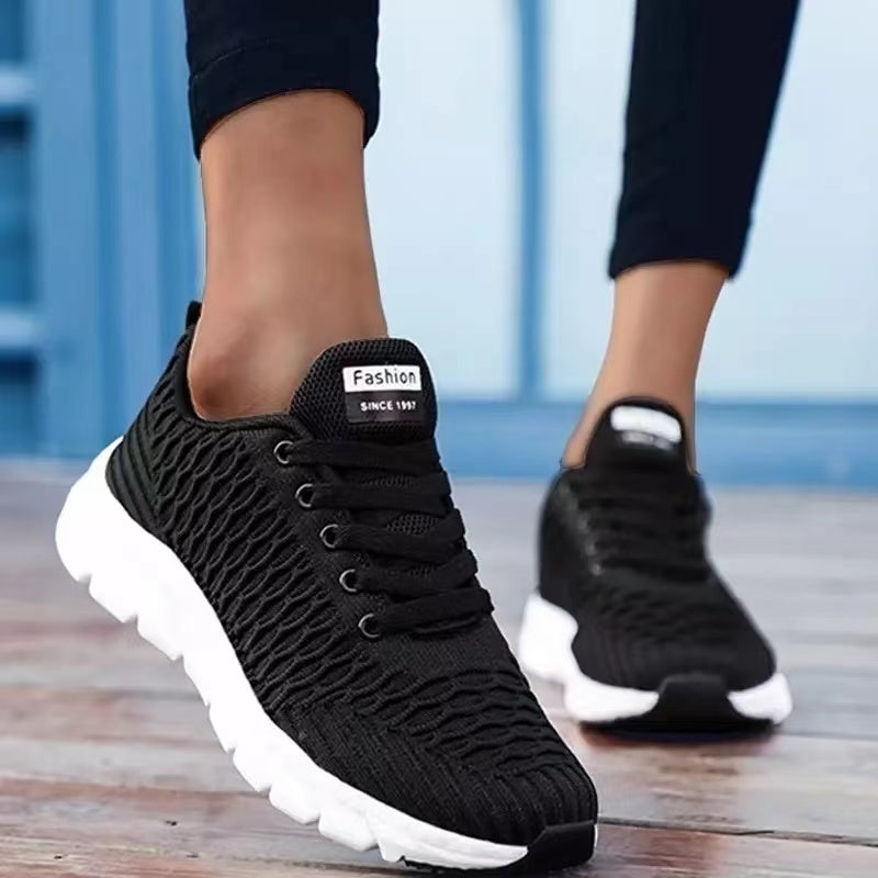 Ladies Flyknit Lightweight Walking Shoes-ABOXUN