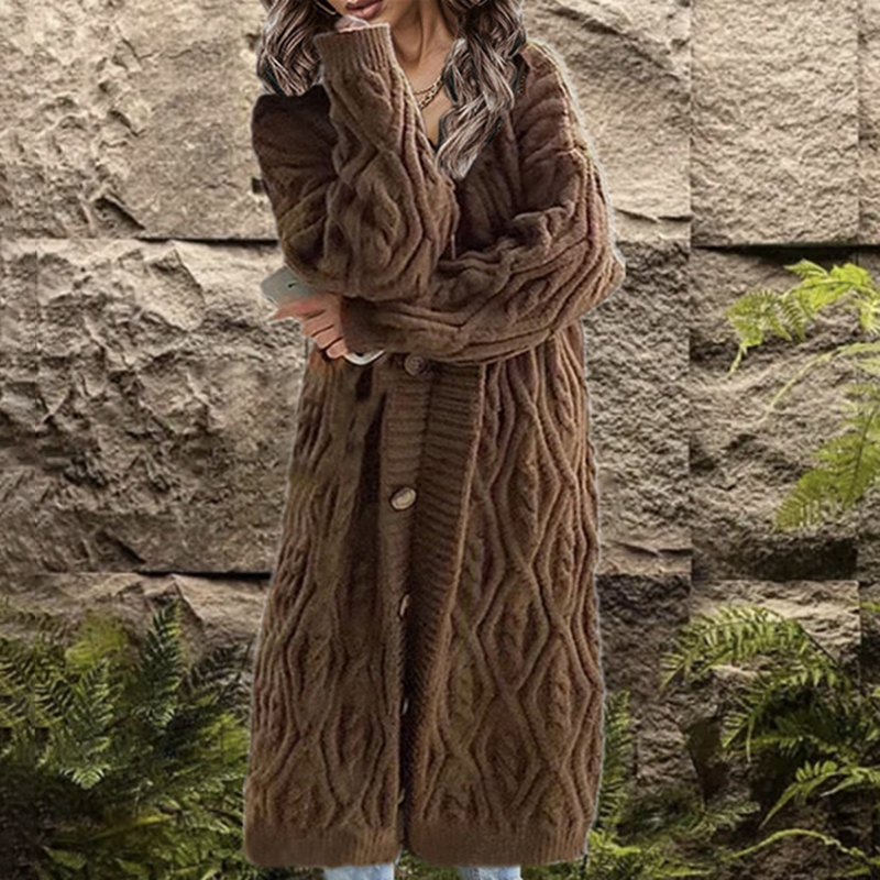 Vintage Crew Neck Argyle Jacquard Sweater-ABOXUN