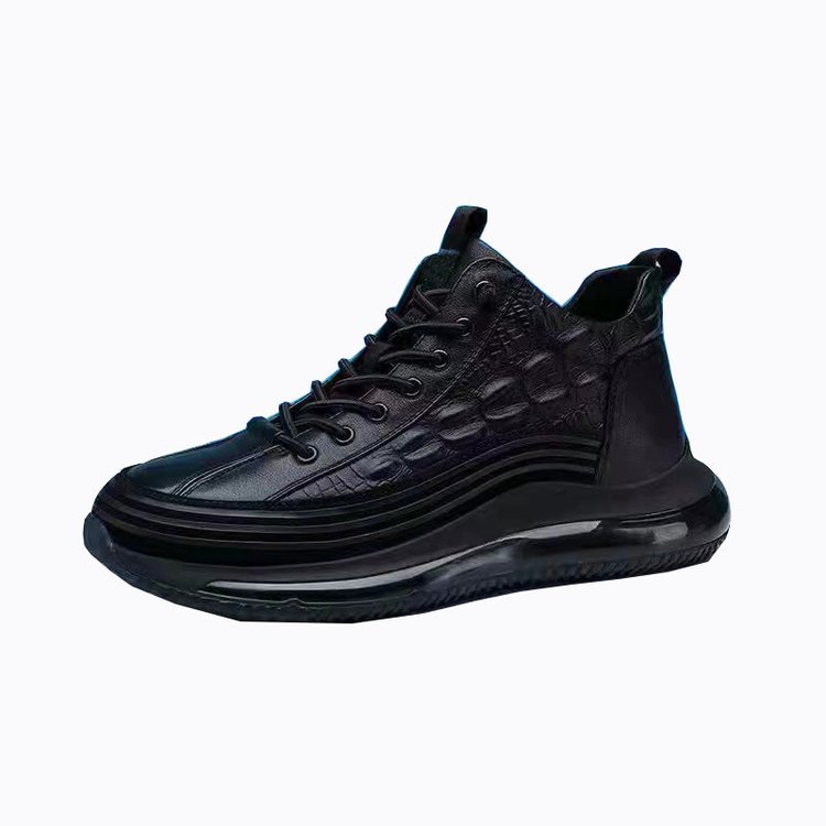 Men's Cowhide Sports Air Cushion Casual Shoes-ABOXUN