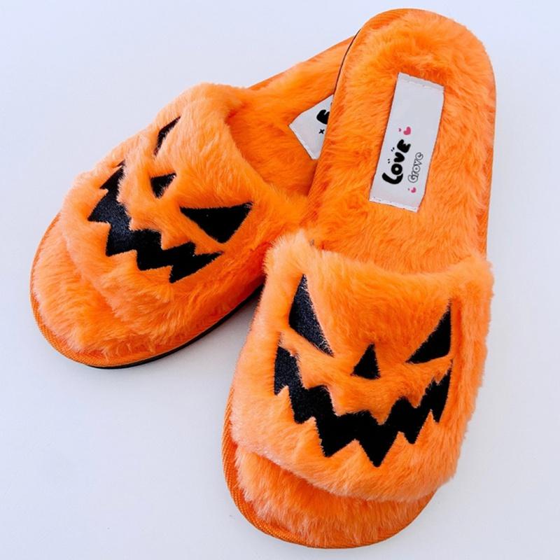 Christmas winter warm cotton home plush slippers-ABOXUN