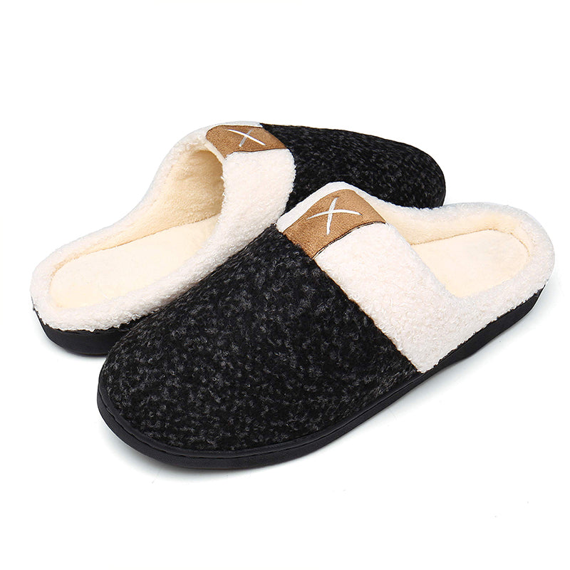 Memory foam slippers for men and women-ABOXUN