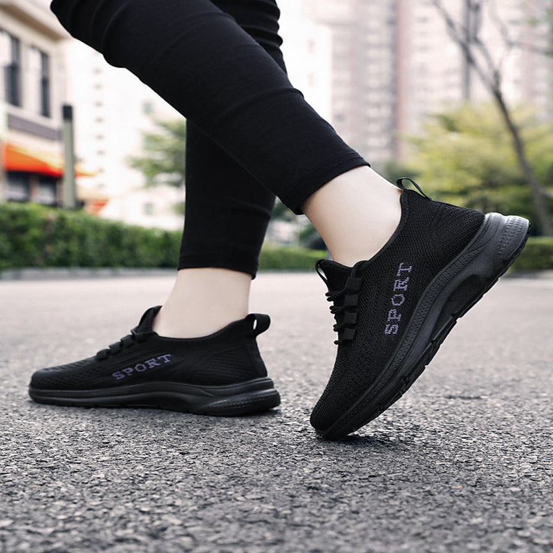 Flyknit Women's Casual Mesh Breathable Sneakers-ABOXUN