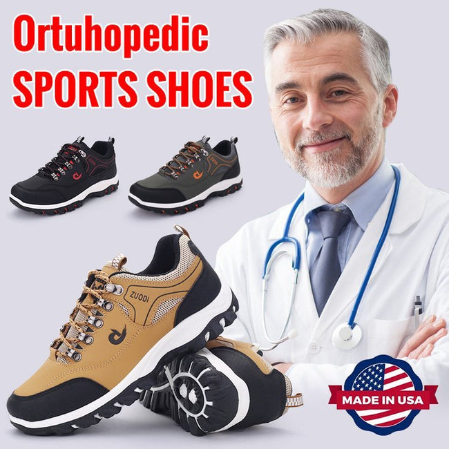 Men's Good Arch Support Outdoor Breathable Light Travel Sneakers-ABOXUN