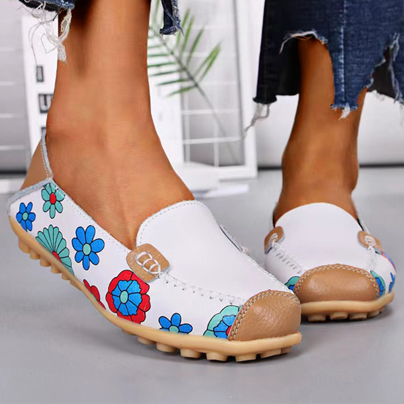 Owlkay Soft Surface Comfortable Casual Flat Shoes-ABOXUN