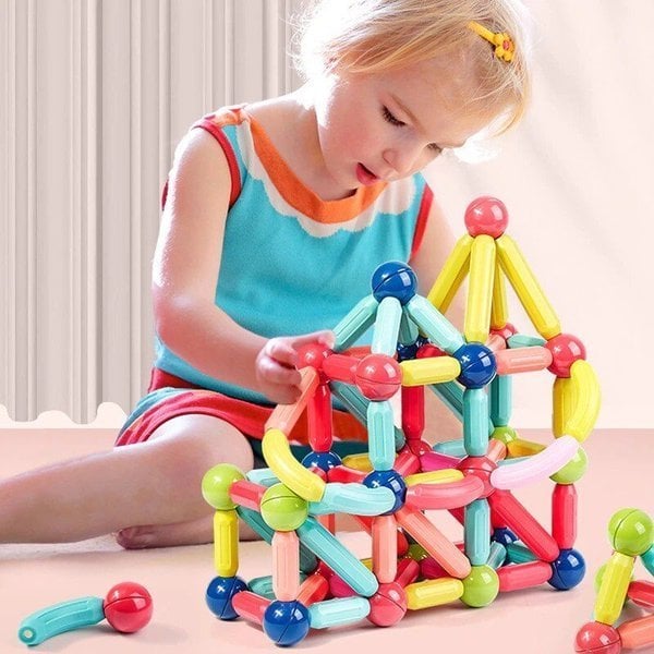 Magnetic Balls and Rods Set Educational Magnet Building Blocks